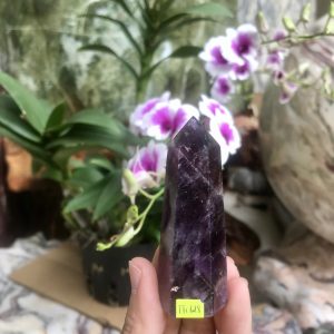 TRỤ ĐÁ PHONG THỦY THẠCH ANH TÍM KT 7x2,6CM, KL 56G (TTi128)