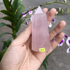 TRỤ ĐÁ PHONG THỦY THẠCH ANH HỒNG KT 8,5x3,5CM, KL 123G (THO35)