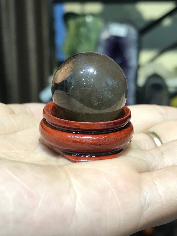 BI CẦU ĐÁ THẠCH ANH KHÓI TỰ NHIÊN, ĐƯỜNG KÍNH TRUNG BÌNH 2 CM