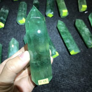 TRỤ ĐÁ FLUORITE MÀU XANH KL: 118G, CAO: 9CM (MS: TF120)