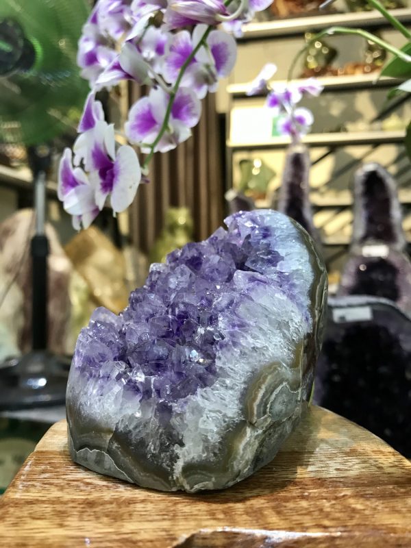 THẠCH ANH TÍM ĐỂ BÀN LÀM VIỆC KT: 11x7CM, KL 551G (TIM646)