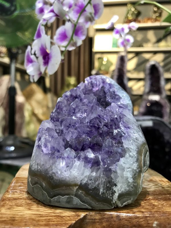 THẠCH ANH TÍM ĐỂ BÀN LÀM VIỆC KT: 11x7CM, KL 551G (TIM646)