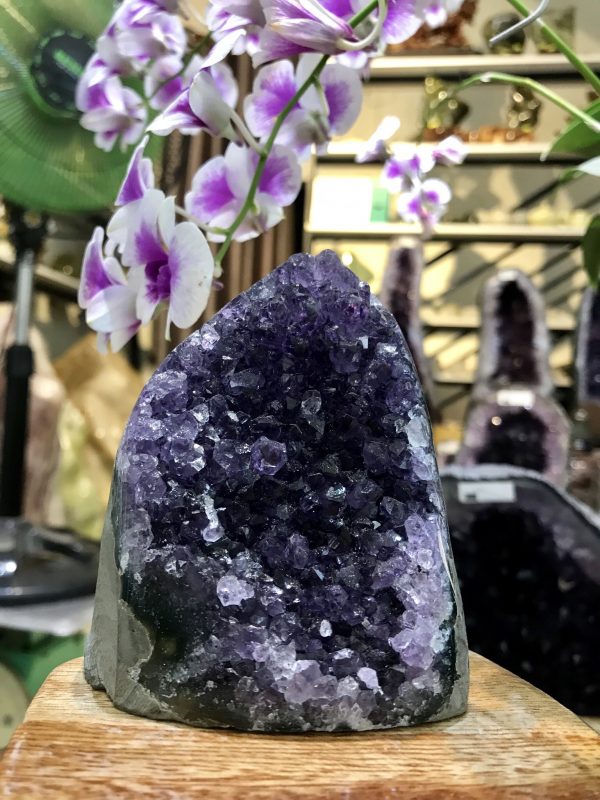 THẠCH ANH TÍM ĐỂ BÀN LÀM VIỆC KT: 9,5x8CM, KL 439G (TIM636)