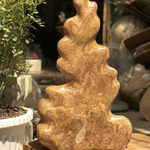 Cây đá cảnh thiên nhiên màu vàng - đá canxit tự nhiên KT 66x38cm (MS:274)