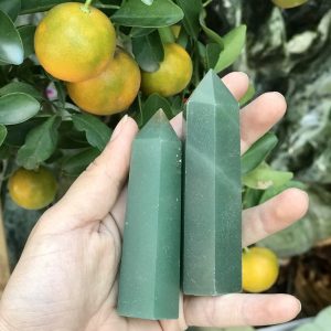 TRỤ ĐÁ THẠCH ANH XANH SIZE MINI - TRỤ ĐÁ MÀU XANH - TRỤ ĐÁ THANH TẨY AVENTURINE - ĐÁ TAROT