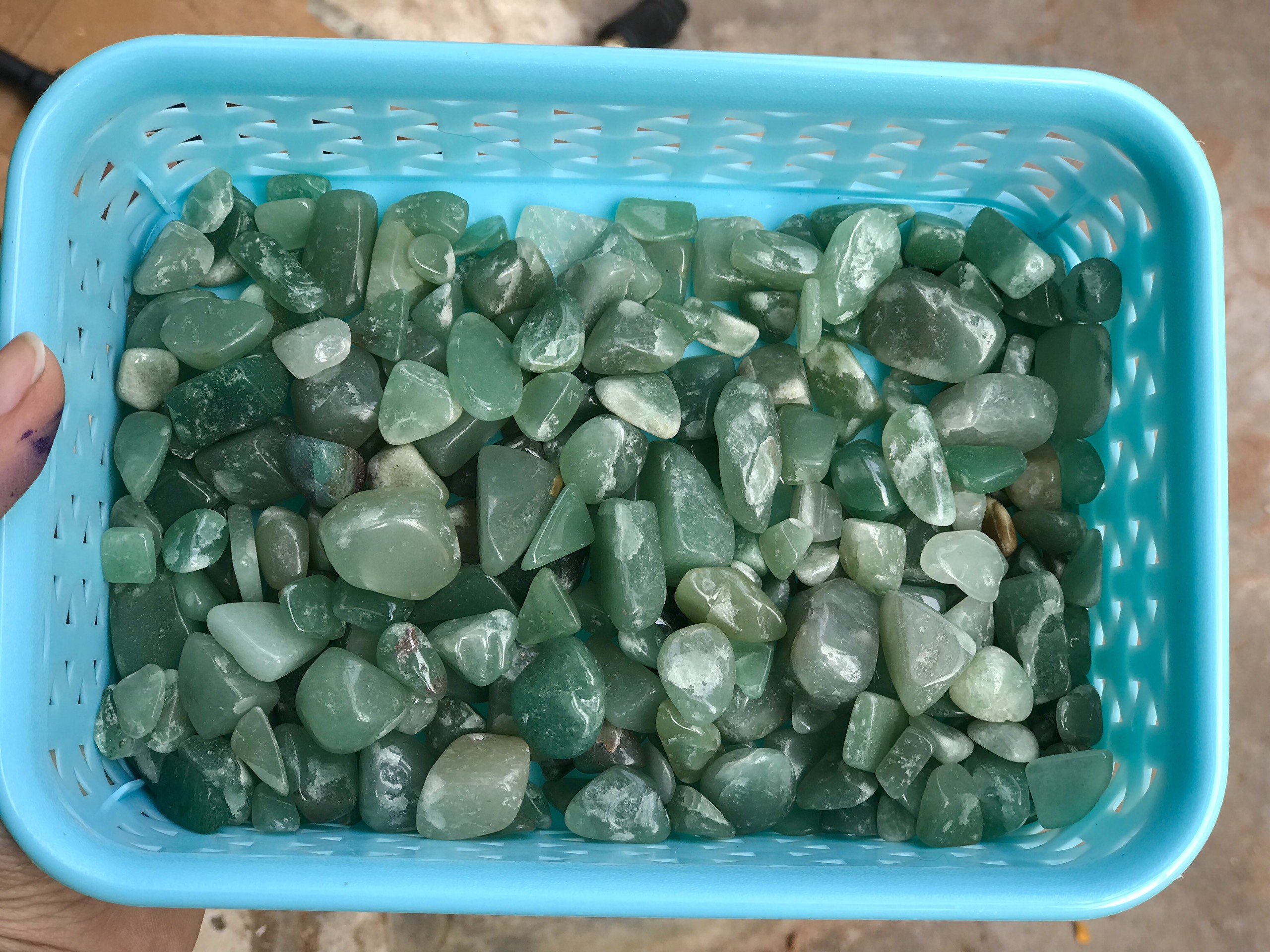 Đá vụn xanh lá - Đá vụn aventurine - Đá vụn thạch anh xanh