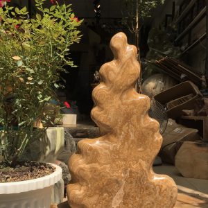 Cây đá cảnh thiên nhiên màu vàng - đá canxit tự nhiên KT 66x38cm (MS:274)