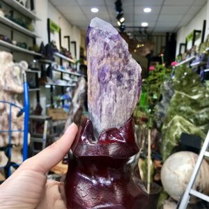 THẠCH ANH TÍM BIẾN THỂ THÁP – BAHIA AMETHYST BOUQUET (TRT11) 19 X 6 CM