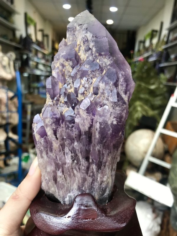 Thạch anh tím biến thể tháp - BAHIA AMETHYST BOUQUET (TRT12)