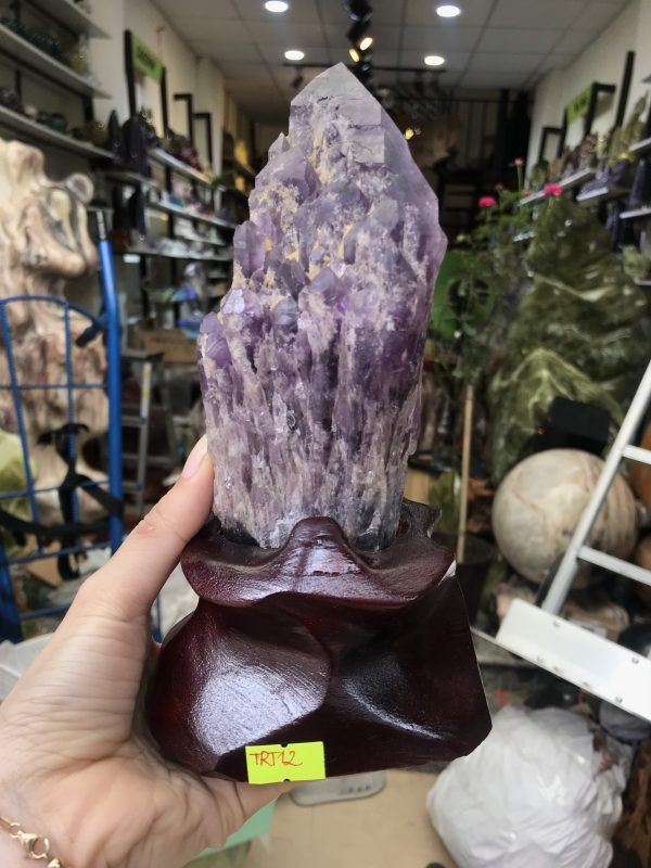 Thạch anh tím biến thể tháp - BAHIA AMETHYST BOUQUET (TRT12)