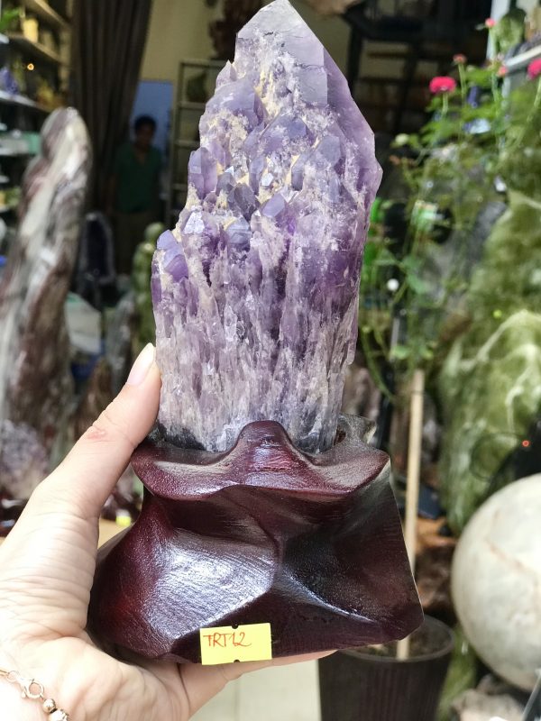 Thạch anh tím biến thể tháp - BAHIA AMETHYST BOUQUET (TRT12)