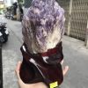 Thạch anh tím biến thể tháp - BAHIA AMETHYST BOUQUET (TRT13) 22 X 13 Cm