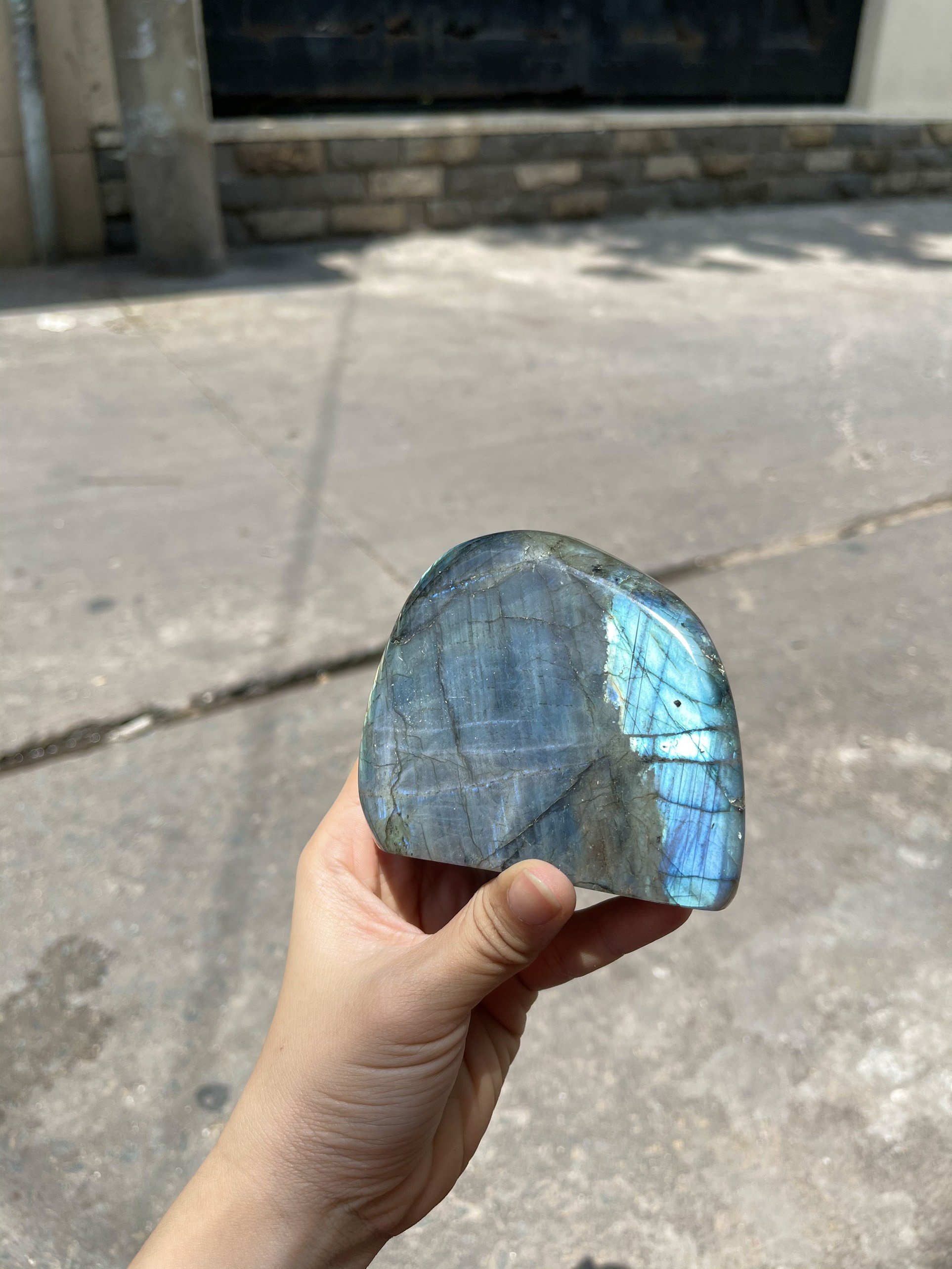 ĐÁ XÀ CỪ Labradorite– KT 8x9.5 cm (XC34)