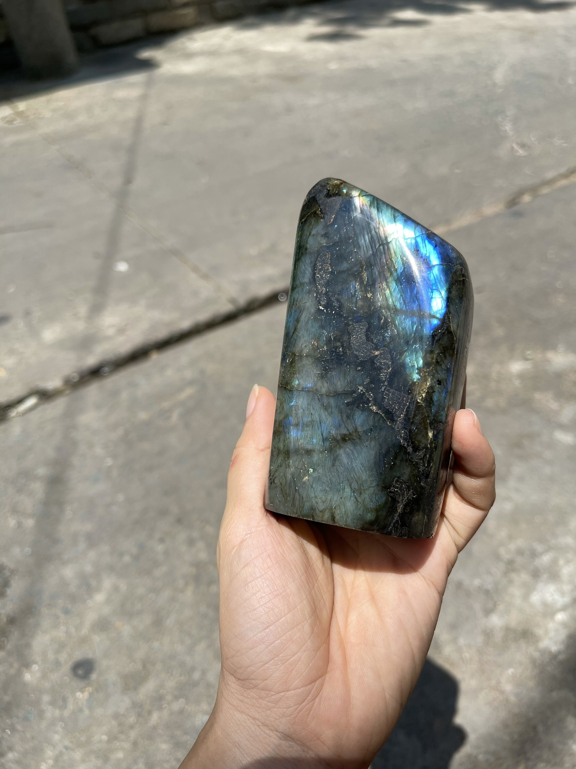 ĐÁ XÀ CỪ Labradorite– KT 11.3 X 6cm (XC43)