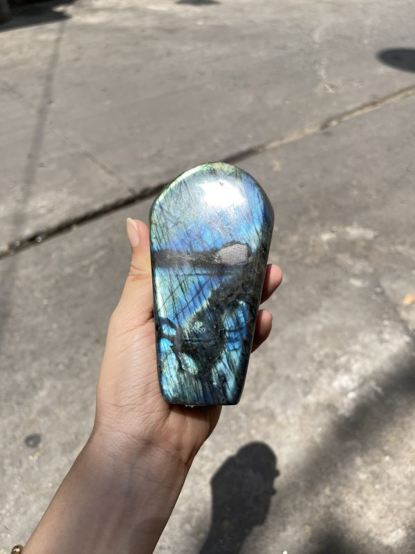 ĐÁ XÀ CỪ Labradorite– KT 12X6.3cm (XC45)