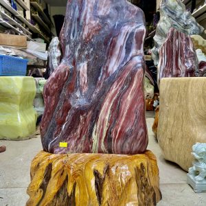Đá cảnh tự nhiên màu đỏ serpentine KT : (MS:286)