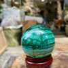 quả cầu đá malachite, đá khổng tướcquả cầu đá malachite, đá khổng tước