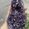 Bông thạch anh tím đậm - AMETHYST GEODE KT 22x12 CM (MS: TIM781)