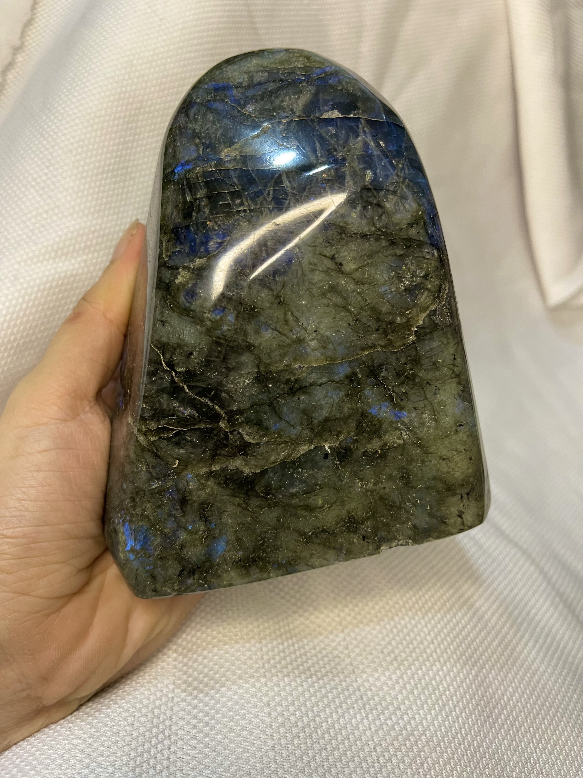 ĐÁ XÀ CỪ Labradorite – KT 12 x 10.4 cm, KL 1059g (XC83) 