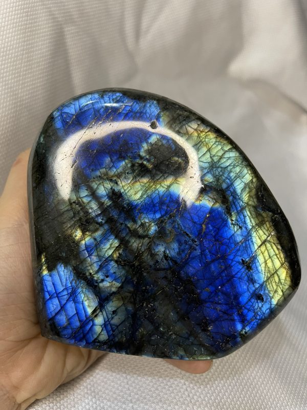 ĐÁ XÀ CỪ Labradorite – KT 10 x 10.5 cm, KL 1167g (XC85)