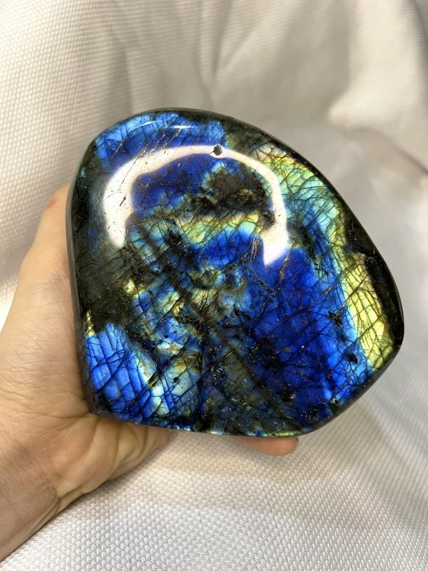 ĐÁ XÀ CỪ Labradorite – KT 10 x 10.5 cm, KL 1167g (XC85)