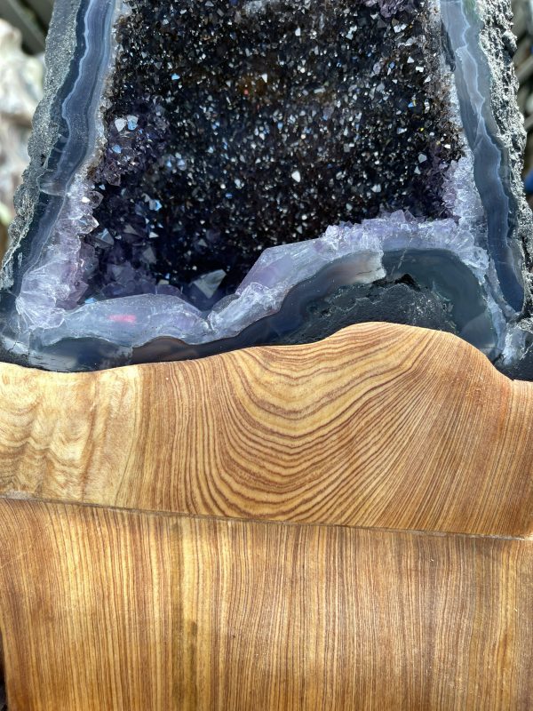 Hốc thạch anh tím - Amethyst Geode - KT : 24 x 19cm, 4.8kg (T90)