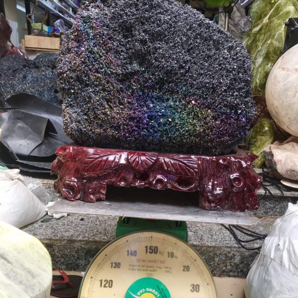 NHAM THẠCH PHONG THỦY KT 56×46 CM, KL: 35KG (NT44)