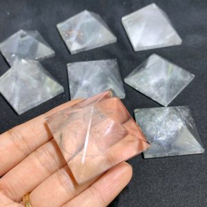 KIM TỰ THÁP THẠCH ANH TRẮNG TRONG - CLEAR QUARTZ - đá thanh tẩy, tarot