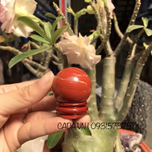 Bi cầu jasper đỏ - Bi cầu thanh tẩy - đá tarot