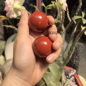 Bi cầu jasper đỏ - Bi cầu thanh tẩy - đá tarot