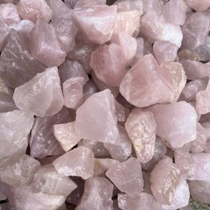 Đá thô Thạch Anh Hồng tự nhiên - đá rải nền nhà, thanh tẩy, sưu tầm