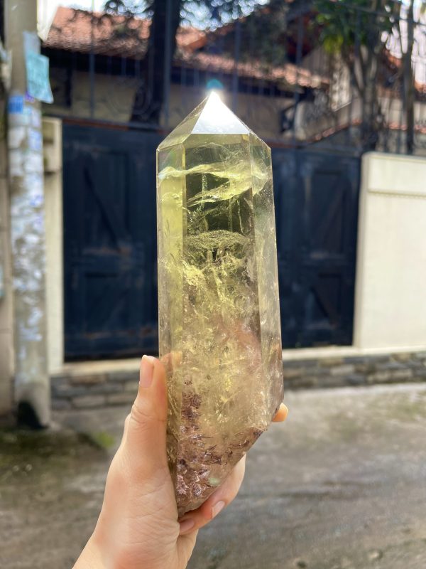 TRỤ THẠCH ANH VÀNG - CHẤT TRONG