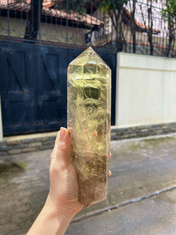 TRỤ THẠCH ANH VÀNG - CHẤT TRONG