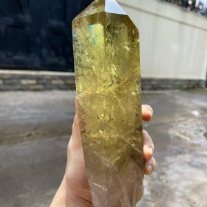 TRỤ THẠCH ANH VÀNG - CHẤT TRONG