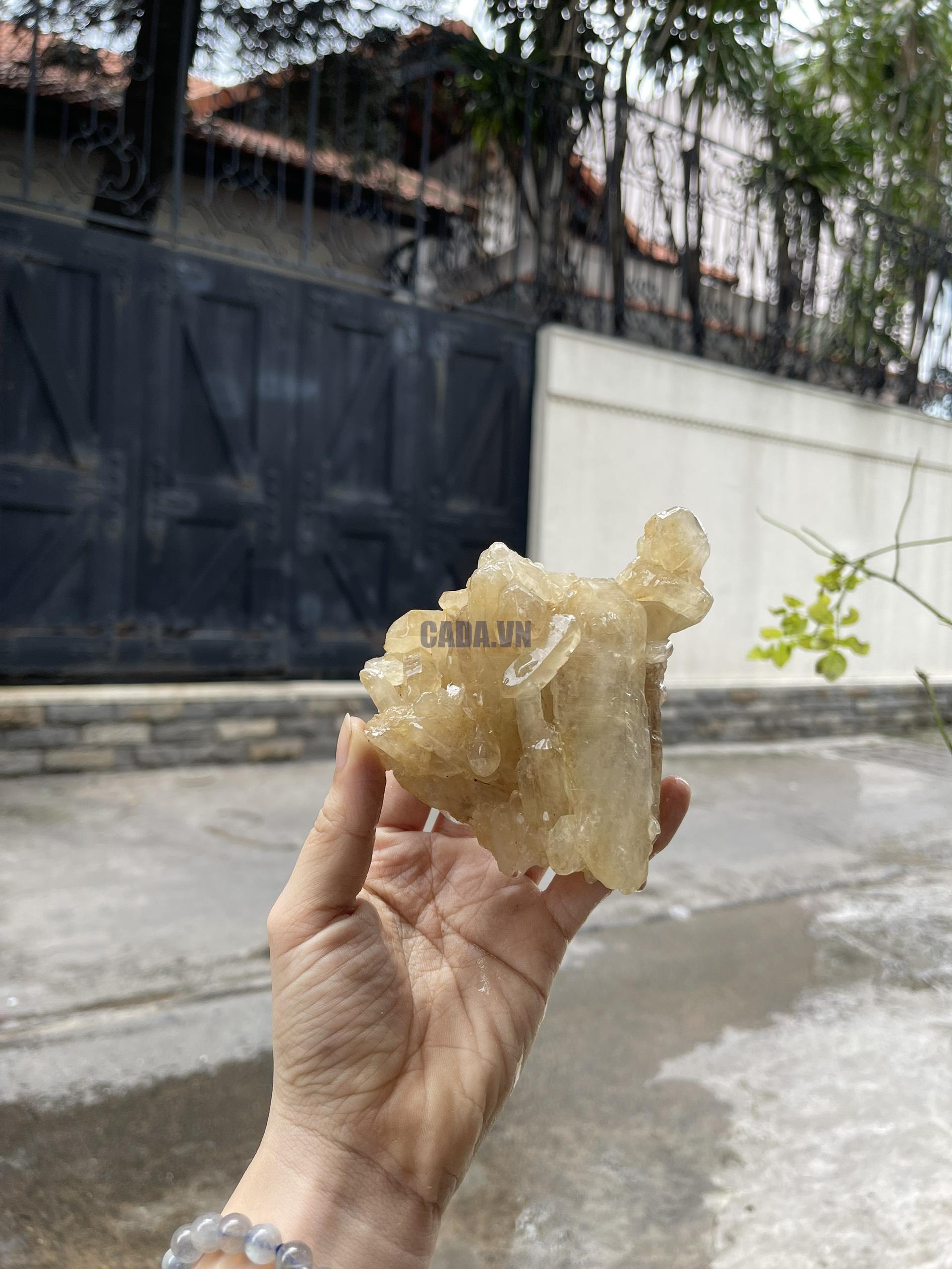CỤM TINH THỂ THẠCH ANH VÀNG