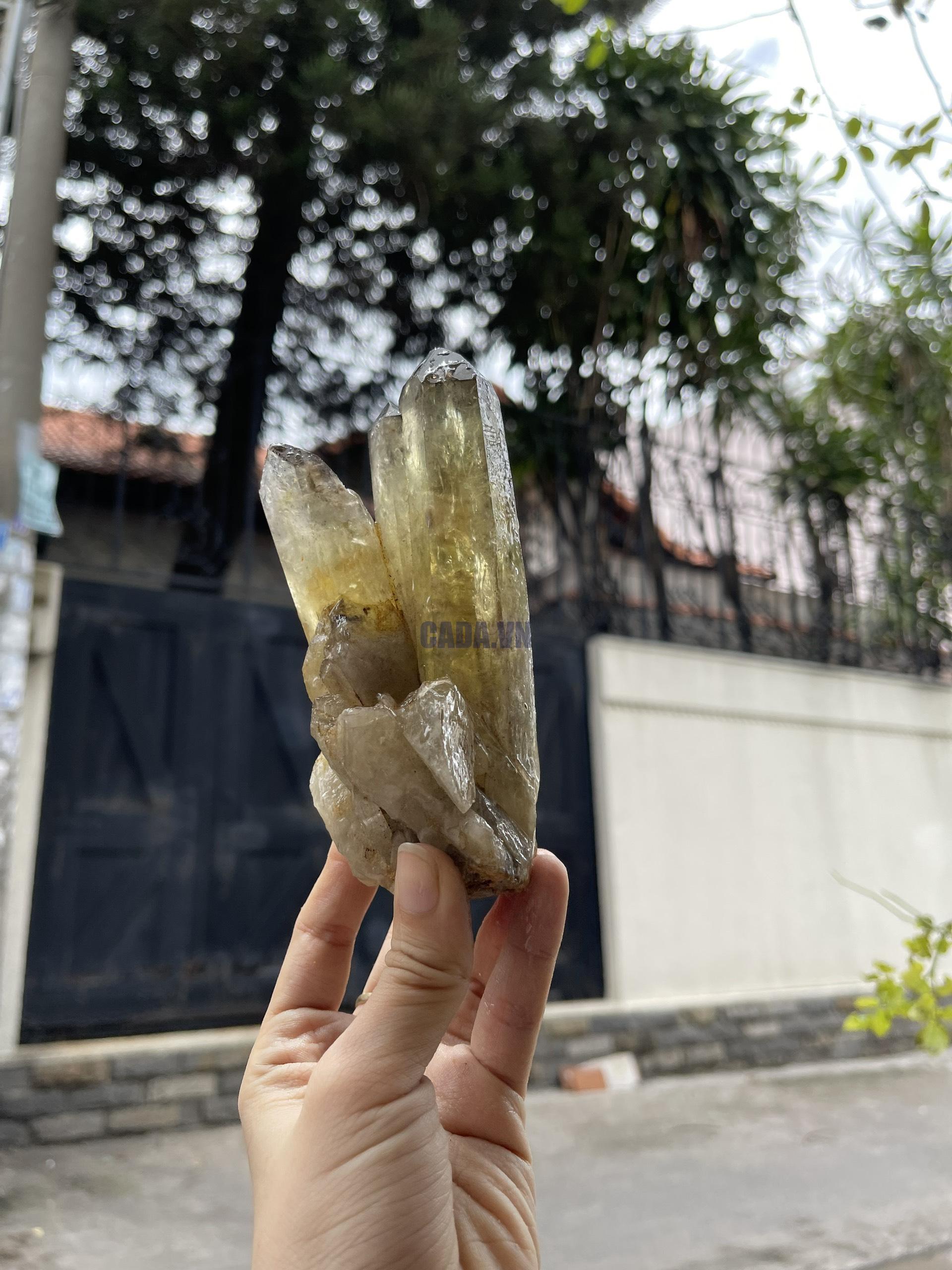 CỤM TINH THỂ THẠCH ANH VÀNG - citrine quartz