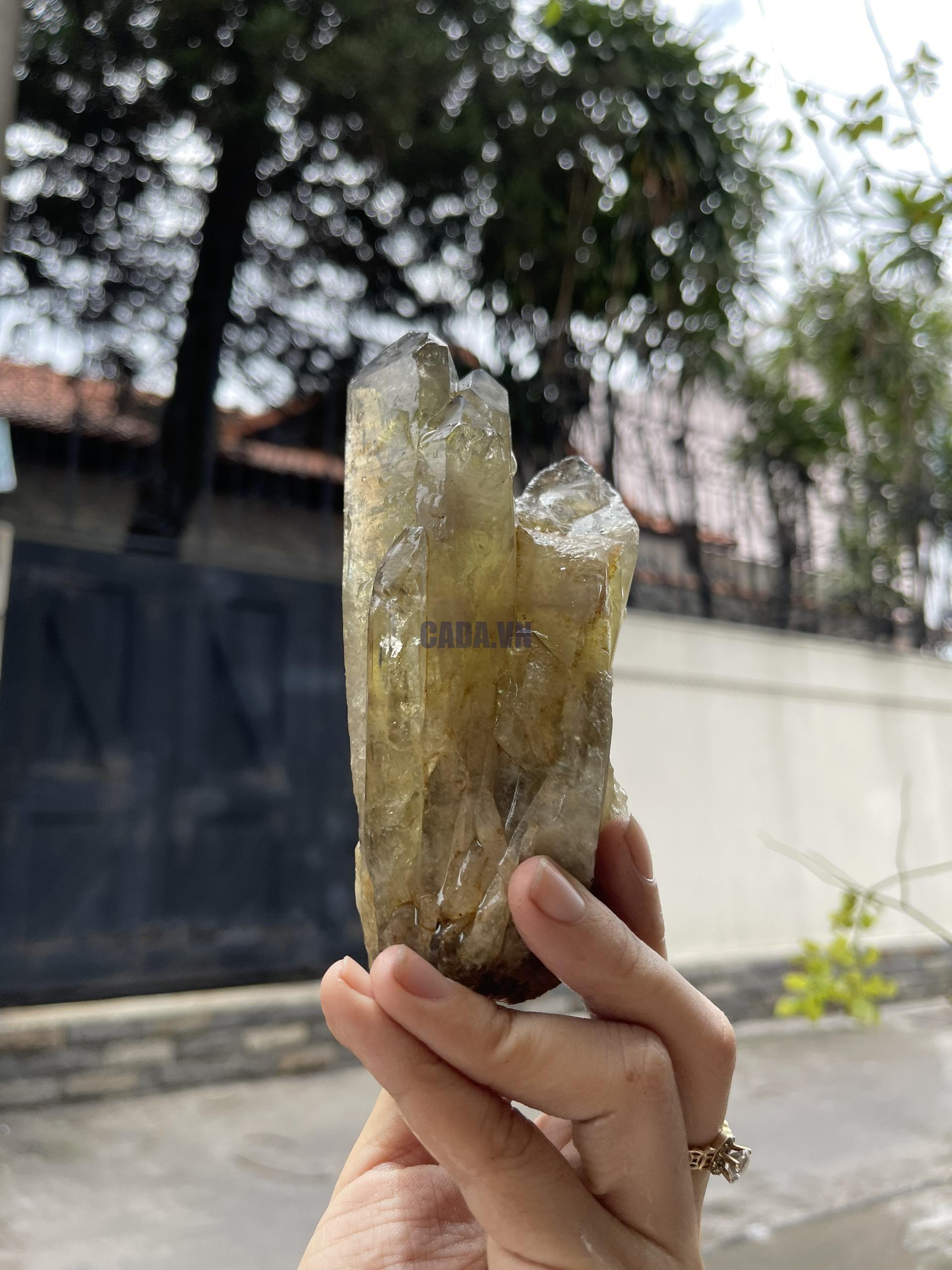 CỤM TINH THỂ THẠCH ANH VÀNG - citrine quartz