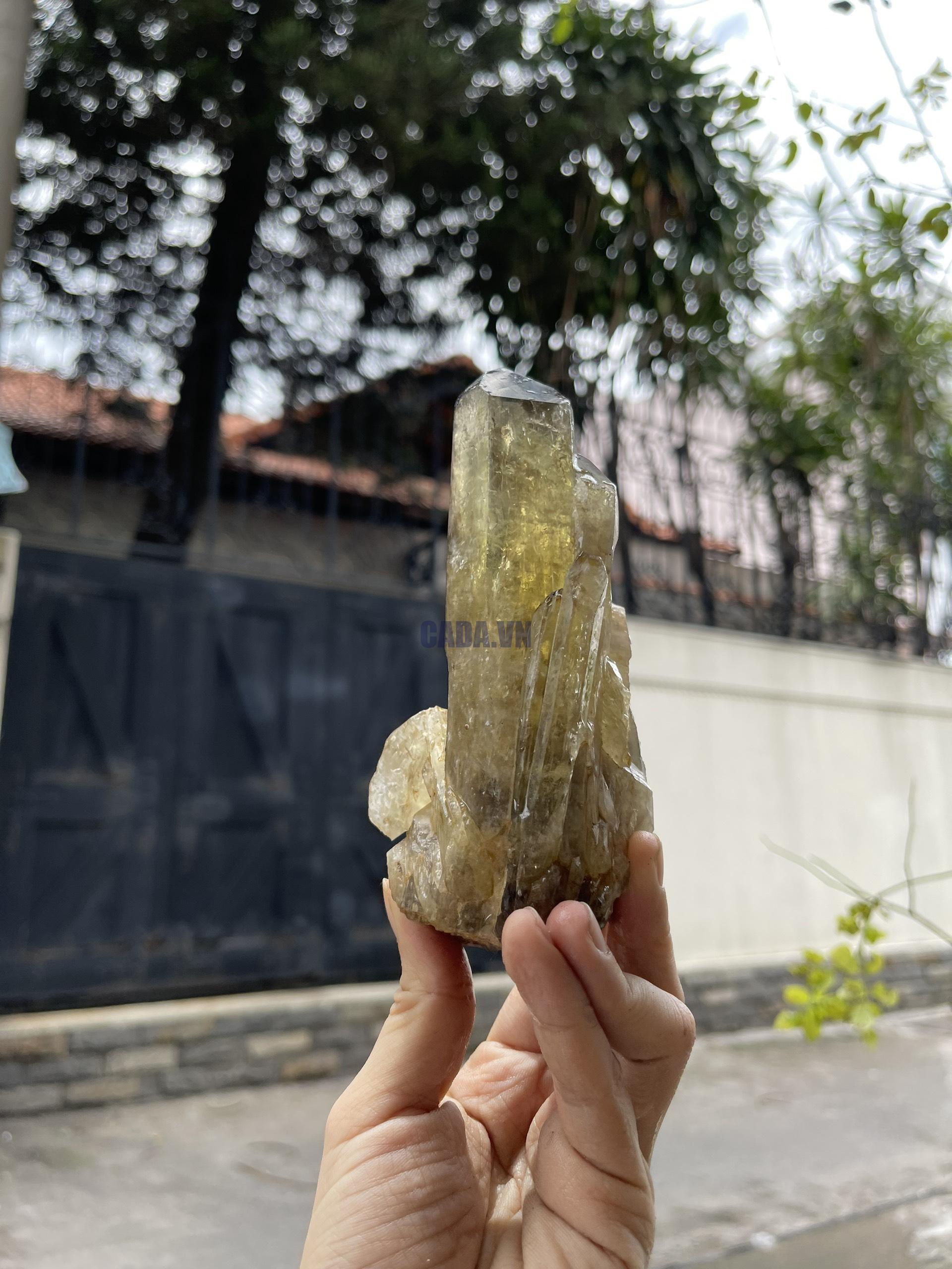 CỤM TINH THỂ THẠCH ANH VÀNG - citrine quartz