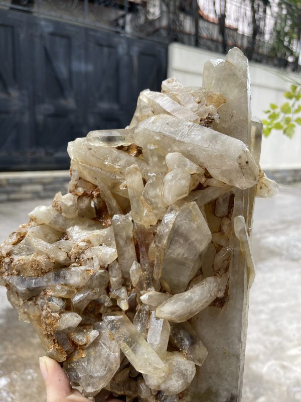 CỤM TINH THỂ THẠCH ANH KHÓI VÀNG - Smoky citrine quartz