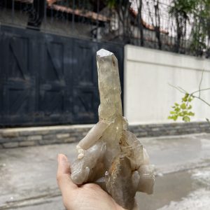 CỤM TINH THỂ THẠCH ANH KHÓI VÀNG - Smoky citrine quartz