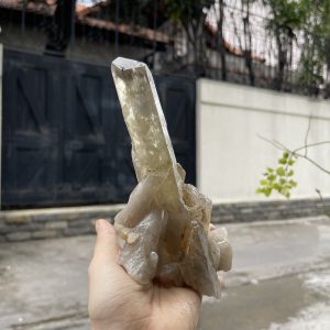 CỤM TINH THỂ THẠCH ANH KHÓI VÀNG - Smoky citrine quartz