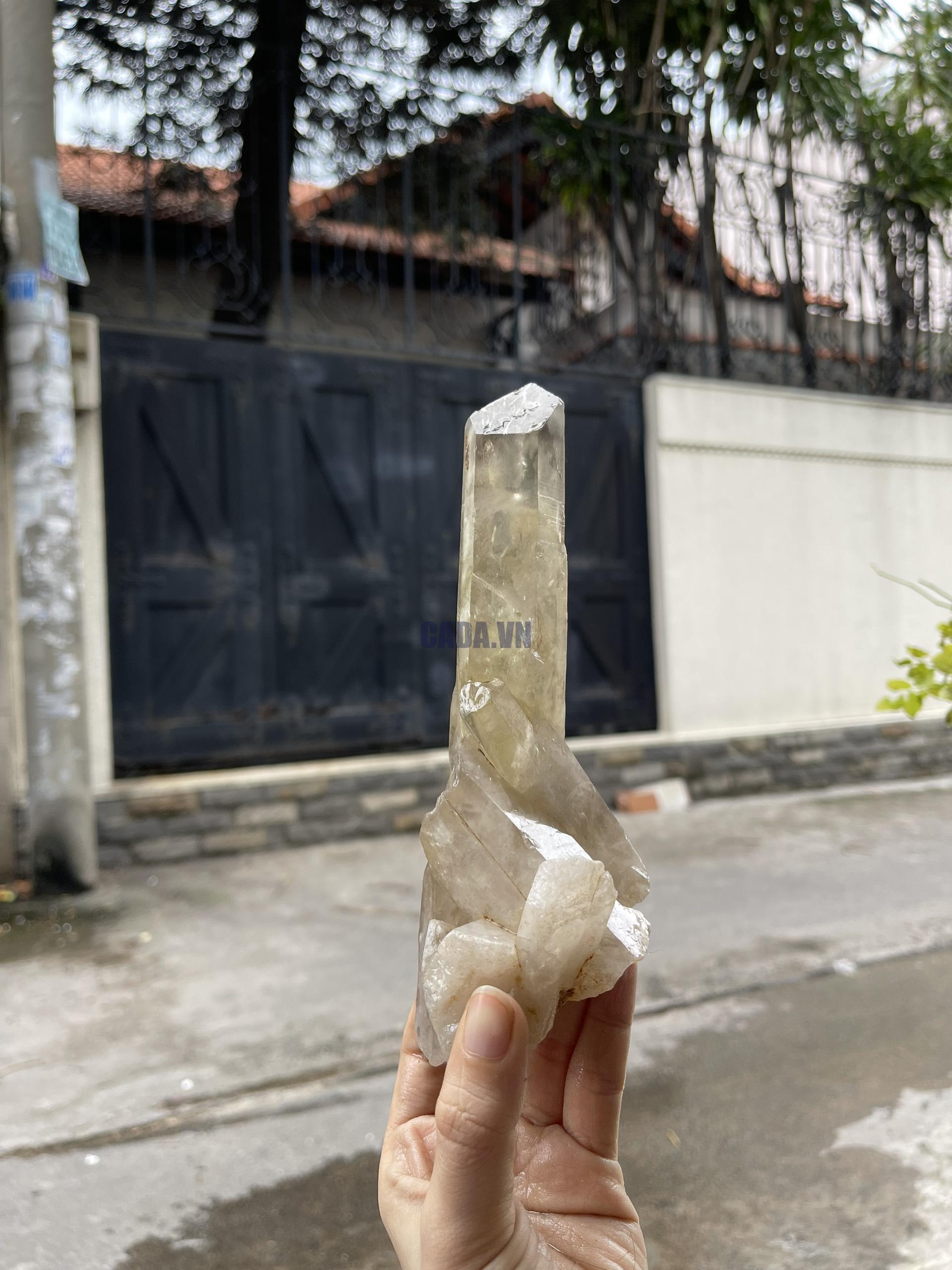 CỤM TINH THỂ THẠCH ANH KHÓI VÀNG - Smoky citrine quartz
