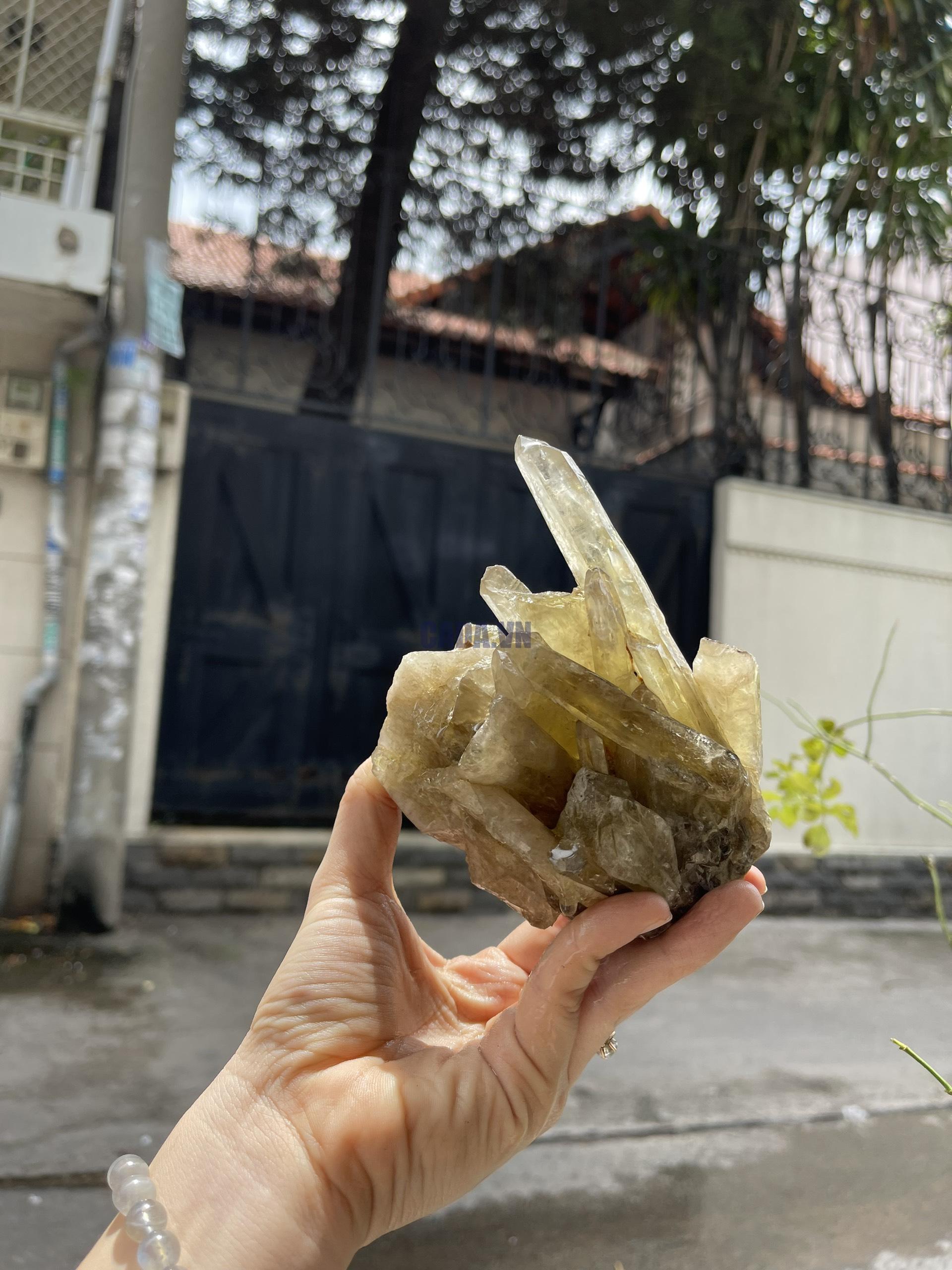 CỤM TINH THỂ THẠCH ANH VÀNG - Citrine quartz