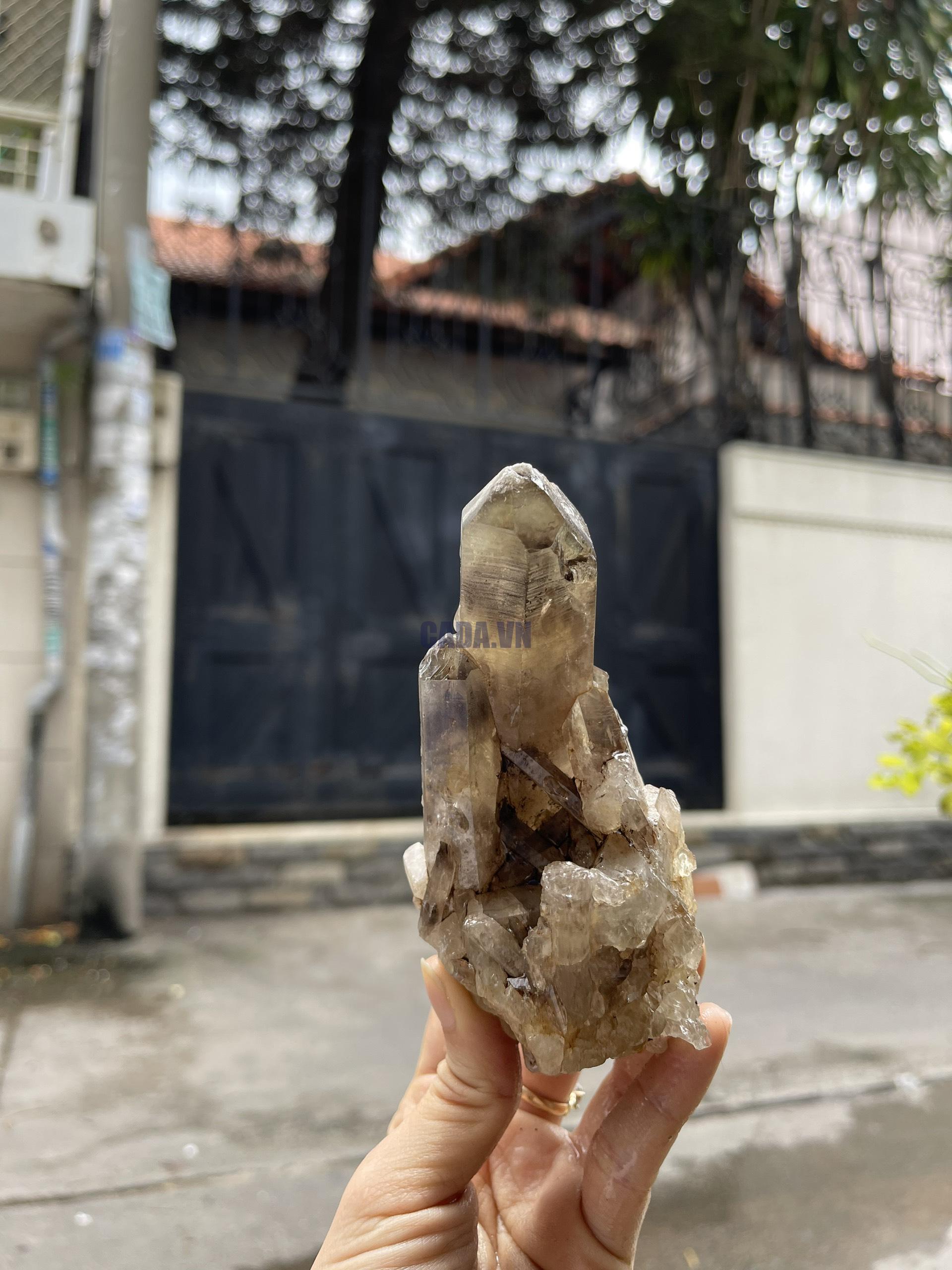 CỤM TINH THỂ THẠCH ANH KHÓI - Smoky quartz