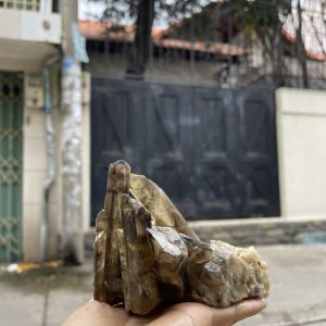 CỤM TINH THỂ THẠCH ANH KHÓI VÀNG - Smoky citrine quartz