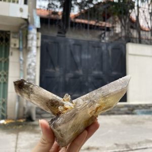 CỤM TINH THỂ THẠCH ANH KHÓI VÀNG - Smoky citrine quartz