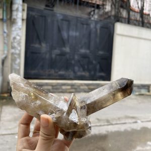 CỤM TINH THỂ THẠCH ANH KHÓI VÀNG - Smoky citrine quartz