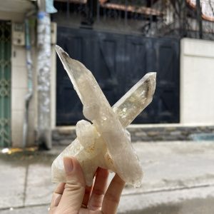 CỤM TINH THỂ THẠCH ANH KHÓI VÀNG - Smoky citrine quartz