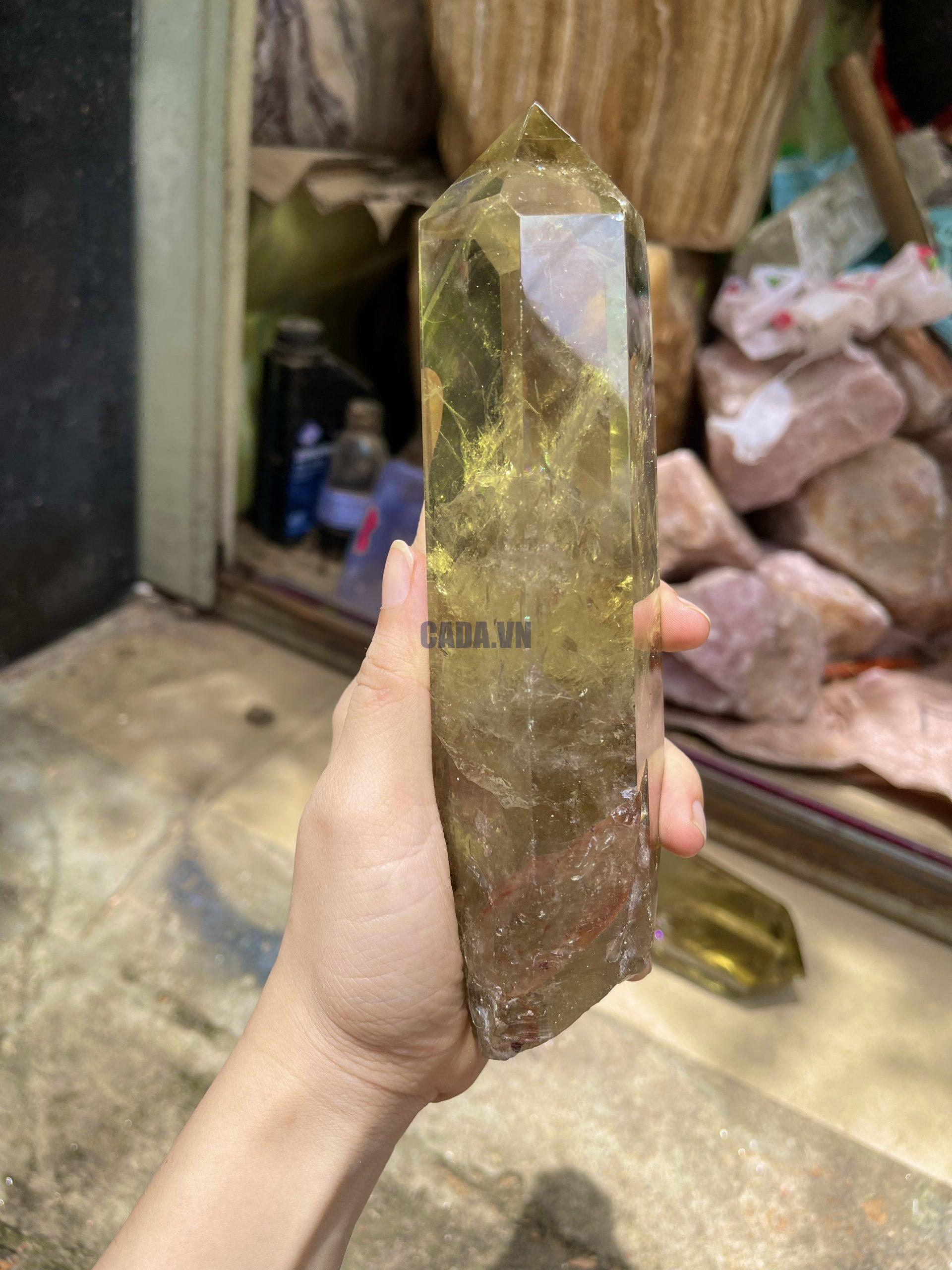 TRỤ THẠCH ANH VÀNG - CHẤT TRONG