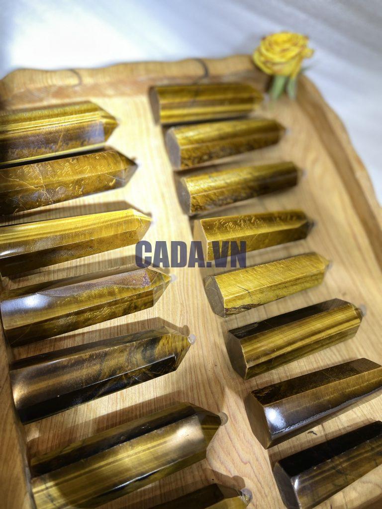 Trụ đá Mắt Hổ - Tiger Eye Point - Trụ đá thanh tẩy, tarot, sưu tầm